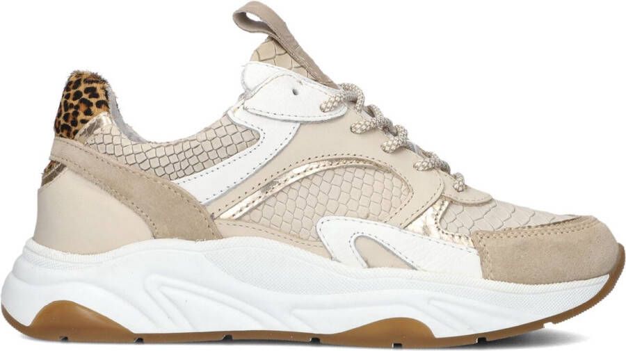 Notre-V Iva-06 Sneakers Leren Sneaker Dames Beige