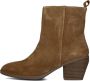 Notre-V Ki-4563 Enkellaarsjes Enkelboots met rits Dames Cognac - Thumbnail 6