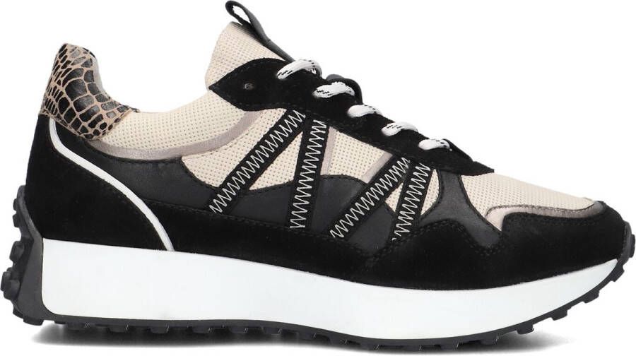 Notre-V Kronos-11 Sneakers Leren Sneaker Dames Zwart