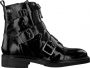 Notre-v Zwarte Bikerboot met Gespen Black Dames - Thumbnail 2