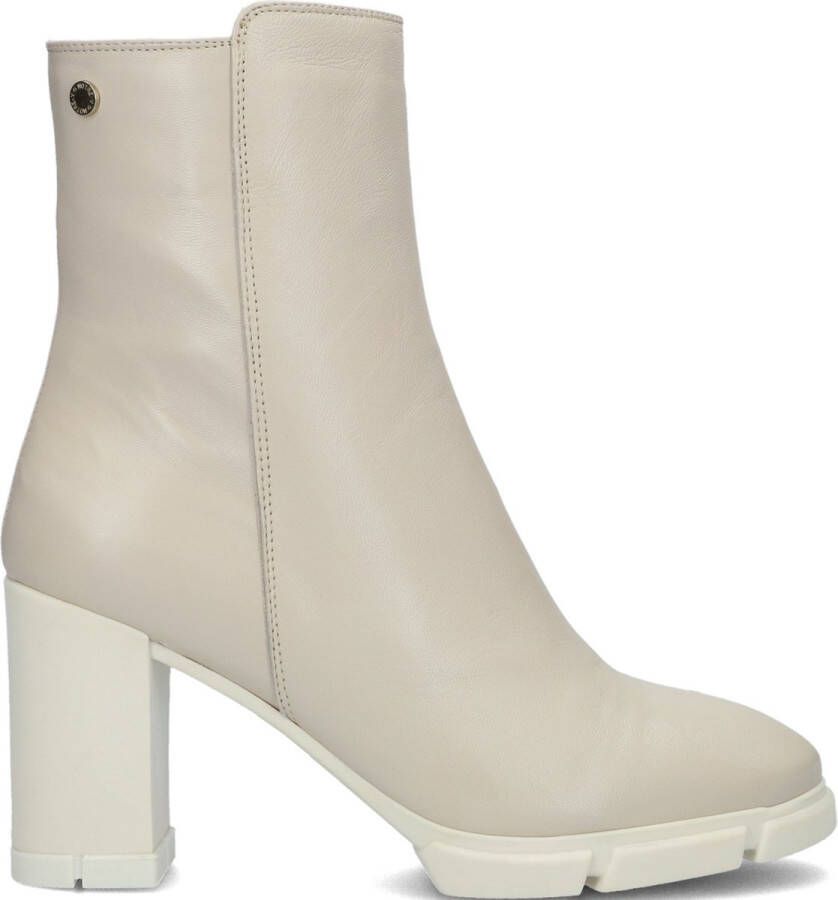 Notre-V Notre V 04 241 Enkellaarsjes Enkelboots met rits Dames Wit