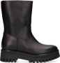 Notre-V Notre V 9030 Enkellaarsjes Enkelboots met rits Dames Zwart - Thumbnail 2