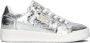 Notre-V Yenthe 2 Lage sneakers Leren Sneaker Dames Zilver - Thumbnail 4