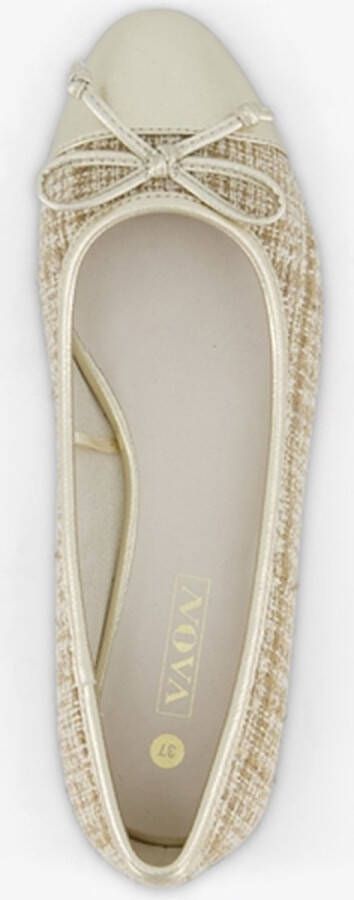 Nova dames ballerina s beige goud