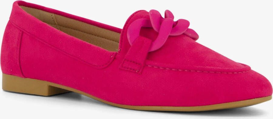 Nova dames loafers fuchsia roze