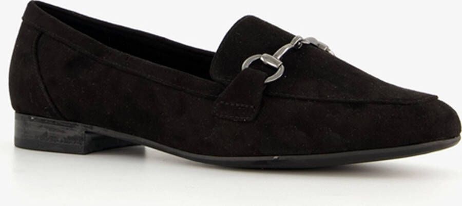 Nova dames loafers met gesp zwart