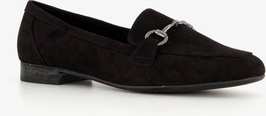 Nova dames loafers met gesp zwart