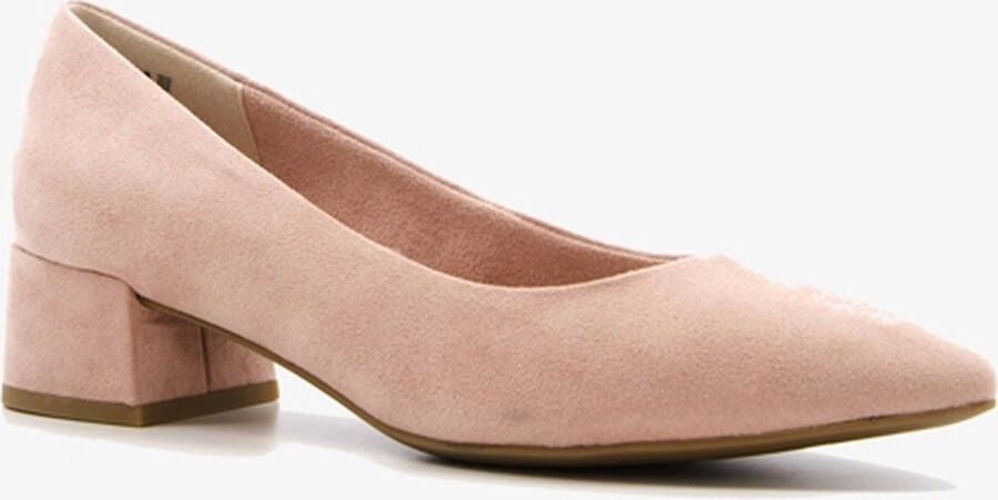 Nova dames pumps met blokhak beige