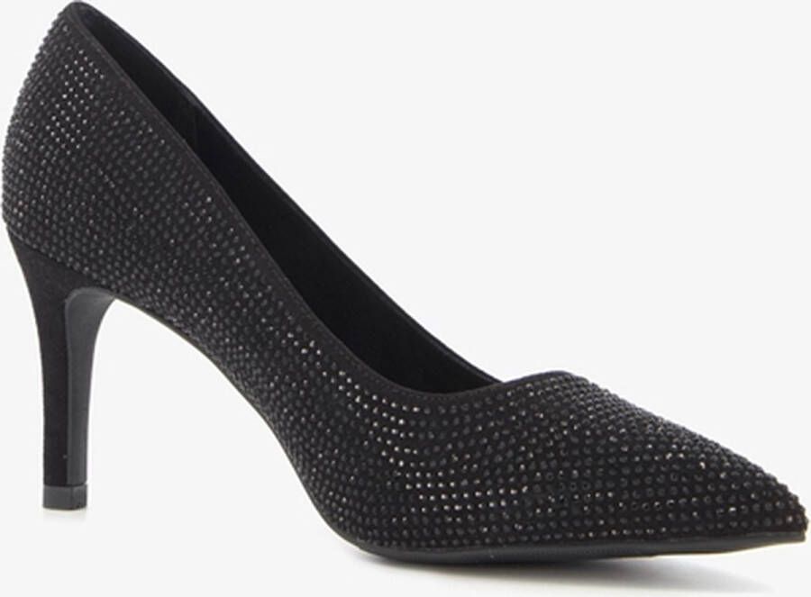 Nova dames pumps met strass-steentjes Zwart