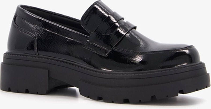 Nova lak dames loafers zwart