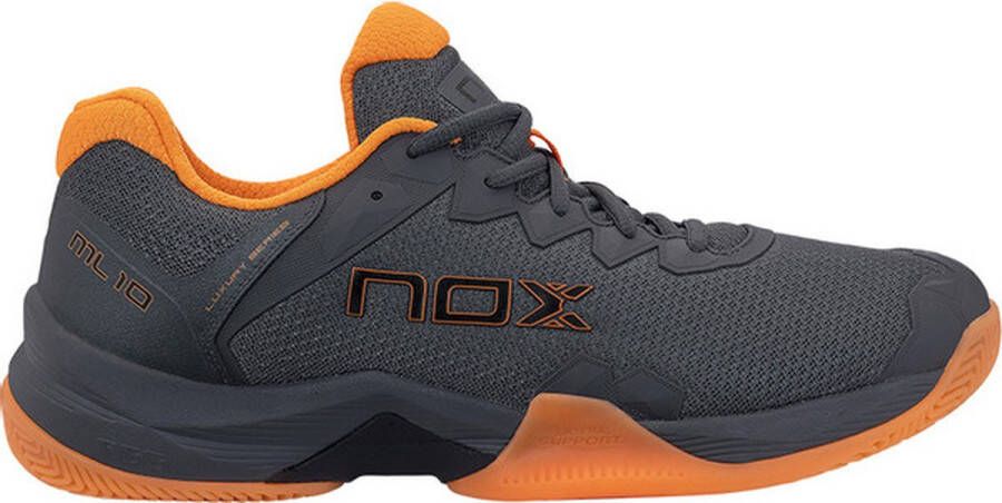 Nox AT10 Lux Heren Sportschoenen Padel Smashcourt Grey Orange