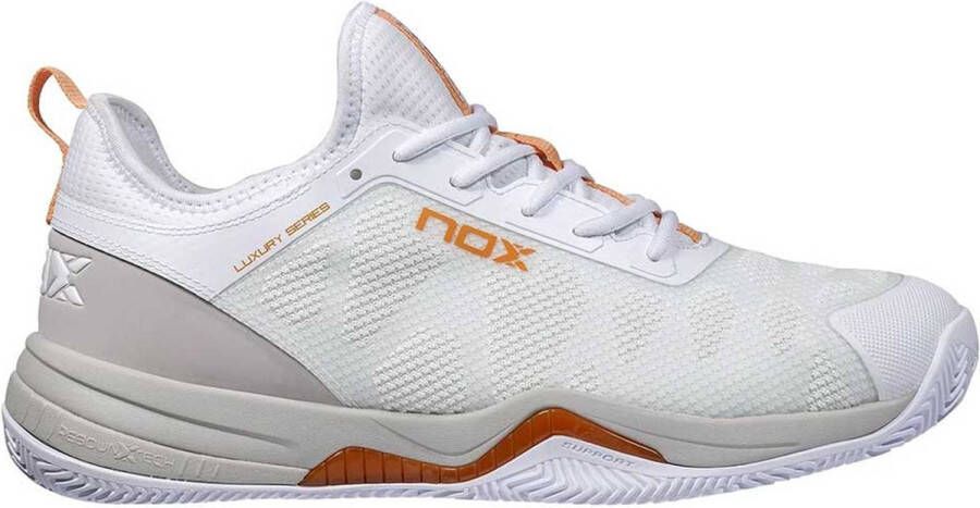 Nox Padel Schoenen Nerbo Wit Oranje (46)