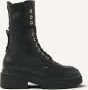 NUBIKK Veterboots Dames Finn Aubine Maat: 36 Materiaal: Leer Kleur: Zwart - Thumbnail 2