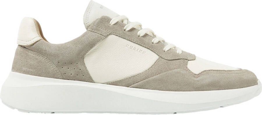 NUBIKK Lage Sneakers Heren Rocky Road Wave Maat: 41 Materiaal: Leer Kleur: Beige