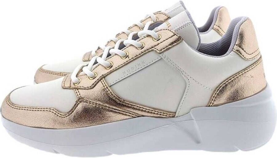 NUBIKK Lage Sneakers Dames Roque Road Wave Maat: 42 Materiaal: Leer Kleur: Wit