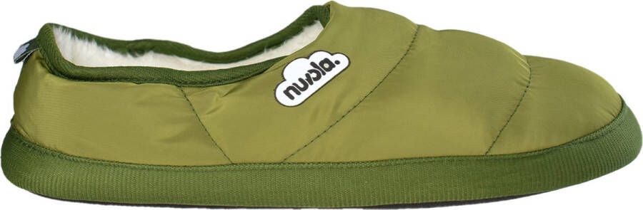 Nuvola. Nuvola-Sloffen Unisex- Militair groen