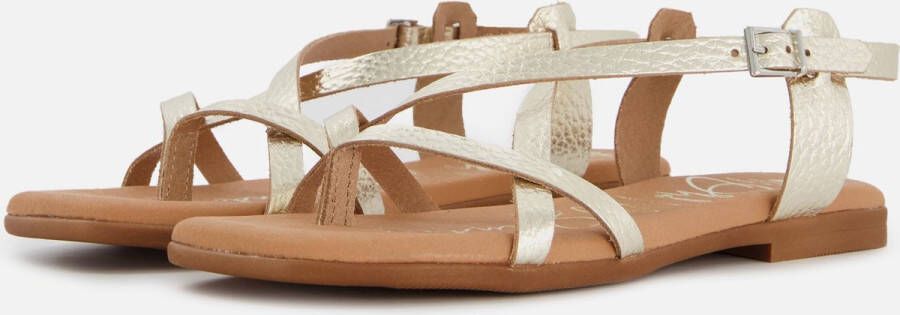 OH MY SANDALS Athena Sandalen goud Leer Dames