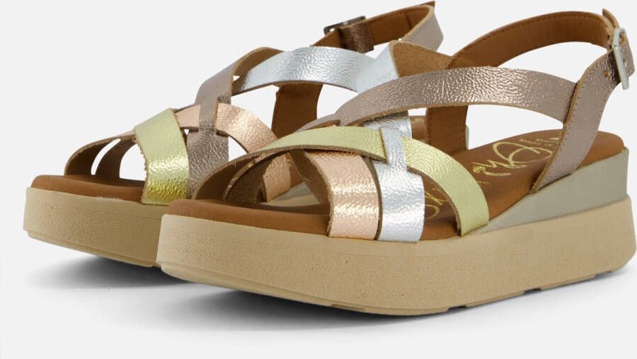 OH MY SANDALS Sandalen brons Leer Dames