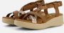 OH MY SANDALS Sandalen cognac Leer Dames - Thumbnail 1