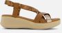 OH MY SANDALS Sandalen cognac Leer Dames - Thumbnail 1