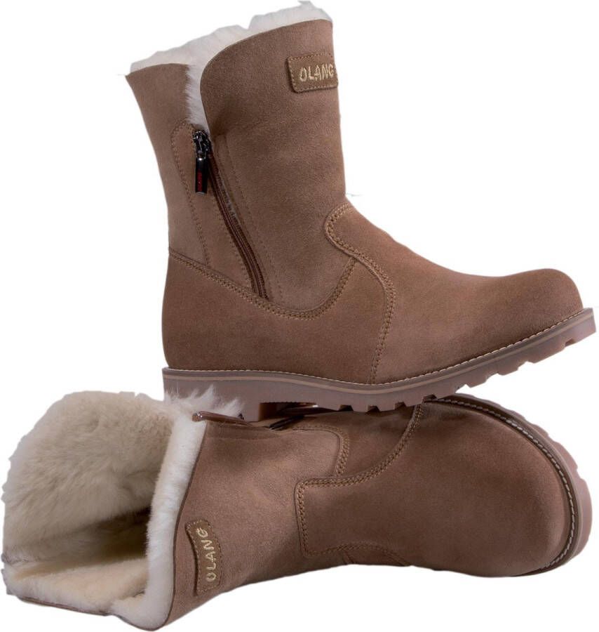 Olang Agata Snowboots Volwassenen Cuoio Leder