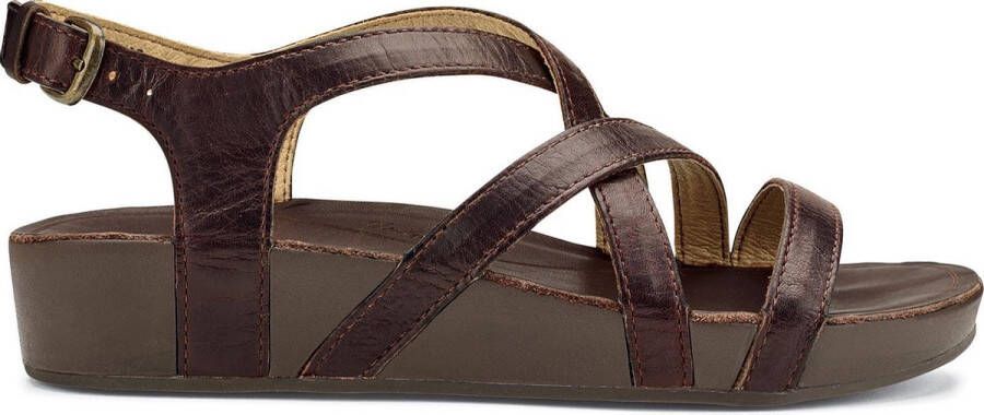 Olukai Nana W Dames leren sandalen Kona Coffee Kona Coffee