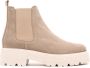 OMNIO SHARI SHORT CHELSEA Taupe Leather Suede - Thumbnail 1