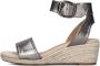 Omoda 0577-2 Espadrilles Zomer Schoenen Dames Zilver - Thumbnail 2