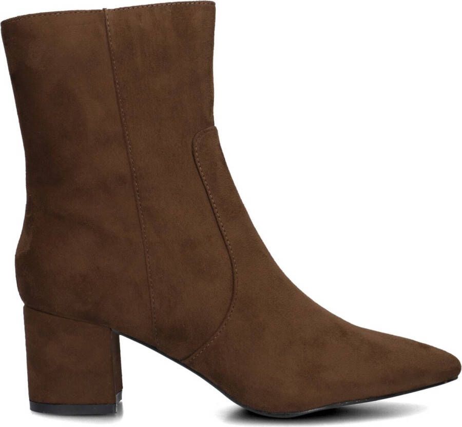 Omoda 0591-2 Enkellaarsjes Enkelboots met rits Dames Bruin