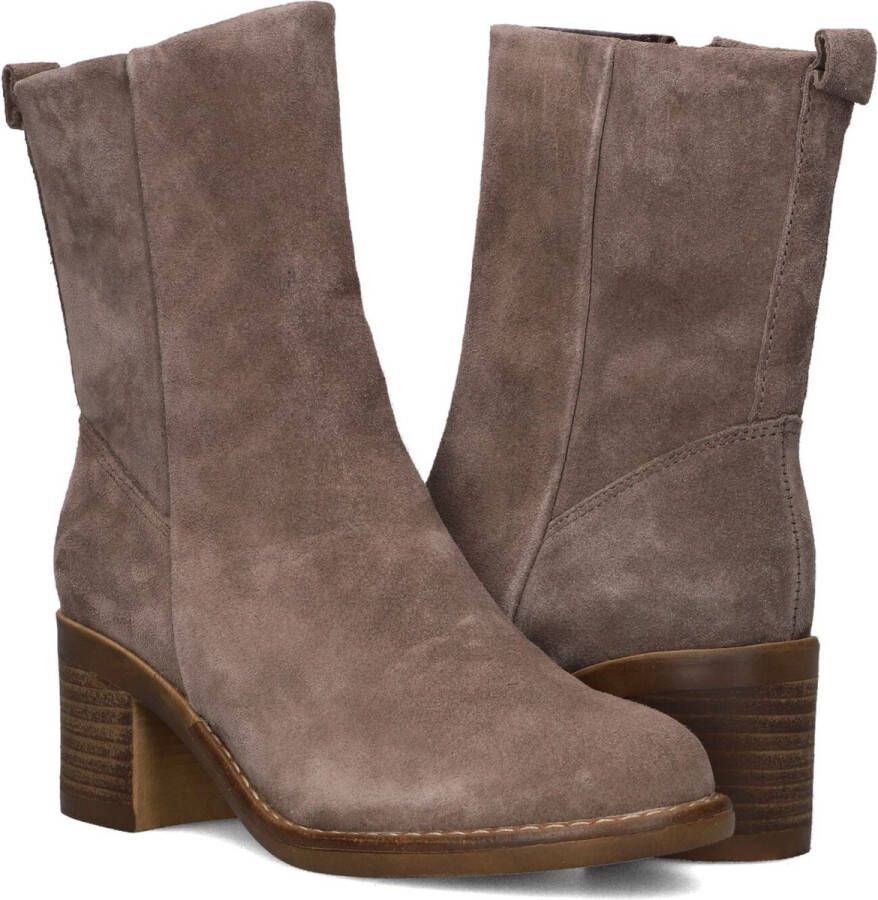 Omoda 2581-09 Enkellaarsjes Enkelboots met rits Dames Taupe