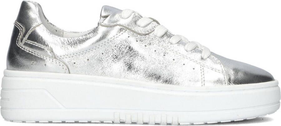 Omoda Anemone Lage sneakers Leren Sneaker Dames Zilver