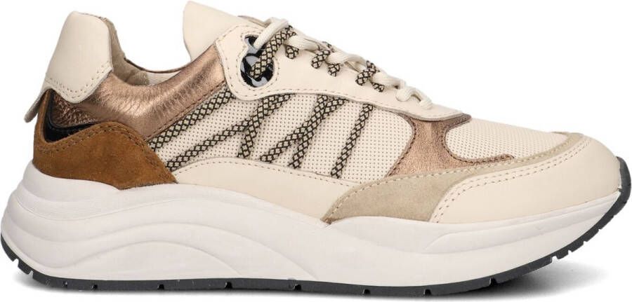 Omoda Charu Sneakers Leren Sneaker Dames Beige