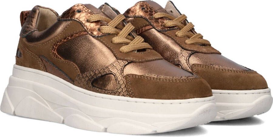 Omoda Jana Sneakers Leren Sneaker Dames Brons