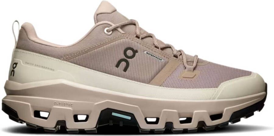 ON Cloudrock Low WP Wandelsneakers heren Beige 42+