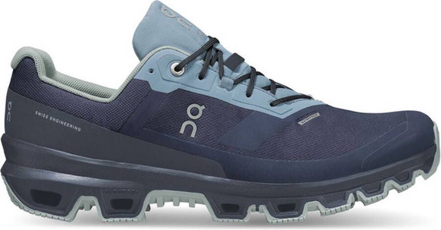 ON Running ON Cloudventure Waterproof Dames Sportschoenen Hardlopen Trail zwart blauw