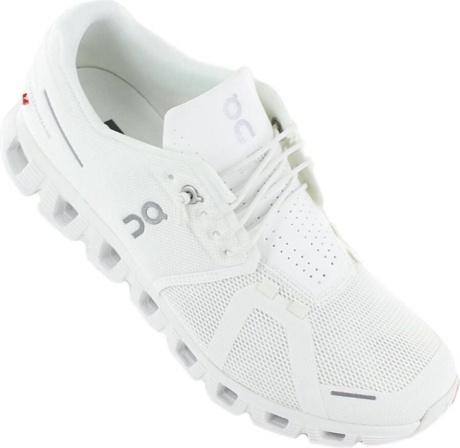 ON Running Cloud 5 WP Waterproof Hardloopschoenen Running Schoenen Sportschoenen Glacier White