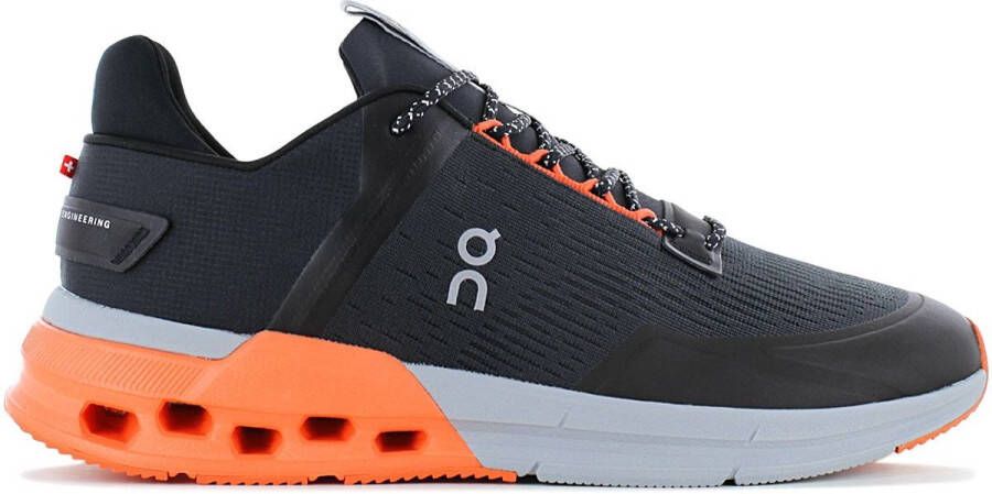 ON Running Cloudnova Flux Heren Sneakers Cloud Schoenen Black-Flame 3MD10260666