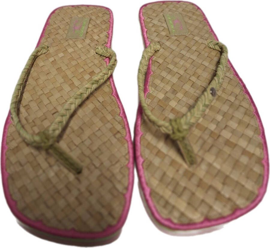 O'Neill NICE- TEENSLIPPER-PINK STRIPED SOLE