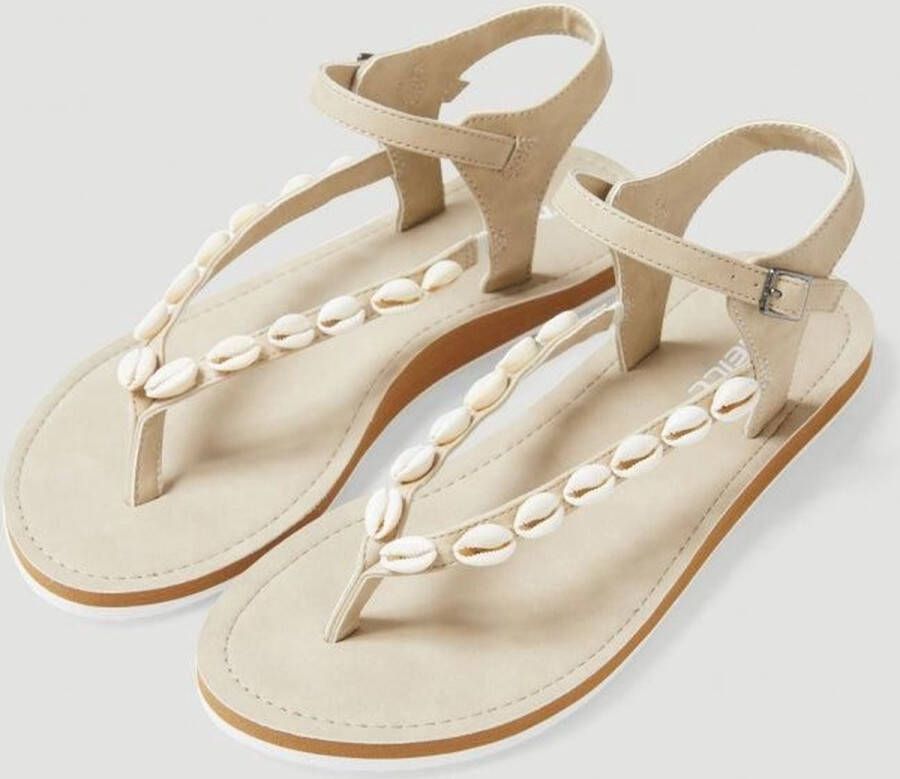 O'Neill Batida Shell Sandals Snow White BEIGE