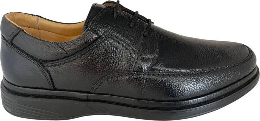 Online Express Grote maat Herenschoenen- Nette Veterschoenen- Nette schoenen voor mannen 215- Leather- Zwart - Foto 1