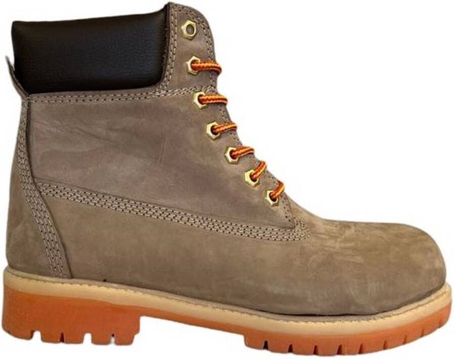 Online Express Heren Laarzen- Mannen Boots- 6-inch Veterboots- Winterboots- Mannen Schoenen- Winterlaarzen heren- Stevige Winterschoenen- Nubuck Leather- Beige