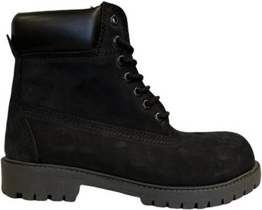 Online Express Heren Laarzen- Mannen Boots- 6-inch Veterboots- Winterboots- Mannen Schoenen- Winterlaarzen heren- Stevige Winterschoenen- Nubuck Leather- Zwart