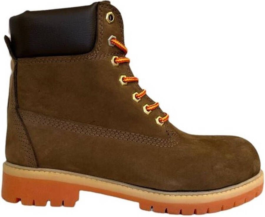 Online Express Heren Laarzen- Mannen Boots- 6-inch Veterboots- Winterboots- Mannen Schoenen- Winterlaarzen heren- Stevige Winterschoenen- Nubuck Leather- Bruin