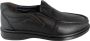 Online Express Herenschoenen- Nette Schoenen- Mannen Instapper Schoen- Comfort schoenen 601- Leather- Zwart - Thumbnail 1