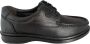 Online Express Herenschoenen- Nette Schoenen- Veterschoenen- Comfort schoenen 602- Leather- Zwart - Thumbnail 1