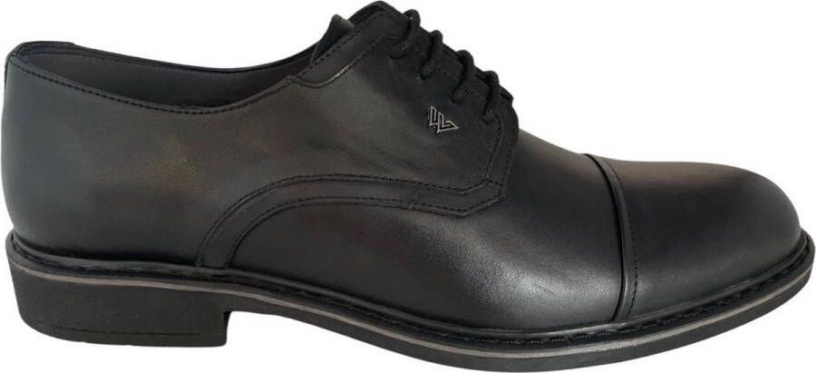 Online Express Schoenen Heren veterschoen Nette schoenen Mannenschoen Oliver wing Casual comfort schoenen 2210 Echt leer Zwart - Foto 1