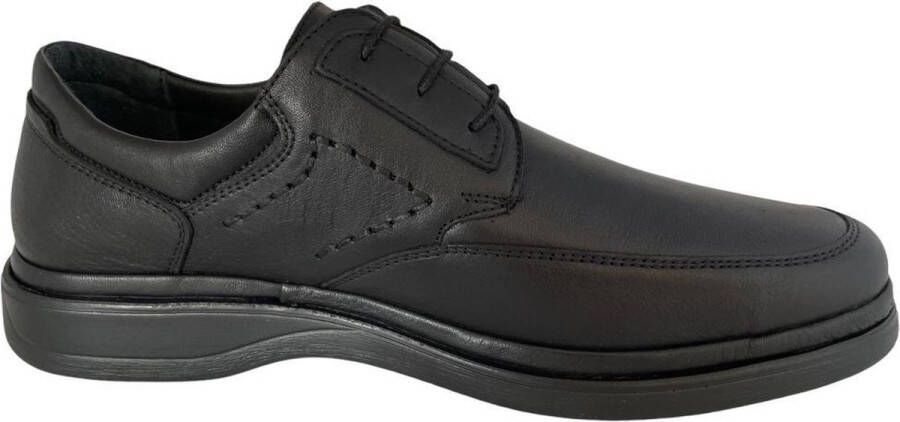 Online Express Herenschoenen Kleine maat Veterschoenen Comfort schoenen voor mannen 21361 Leather Zwart - Foto 1