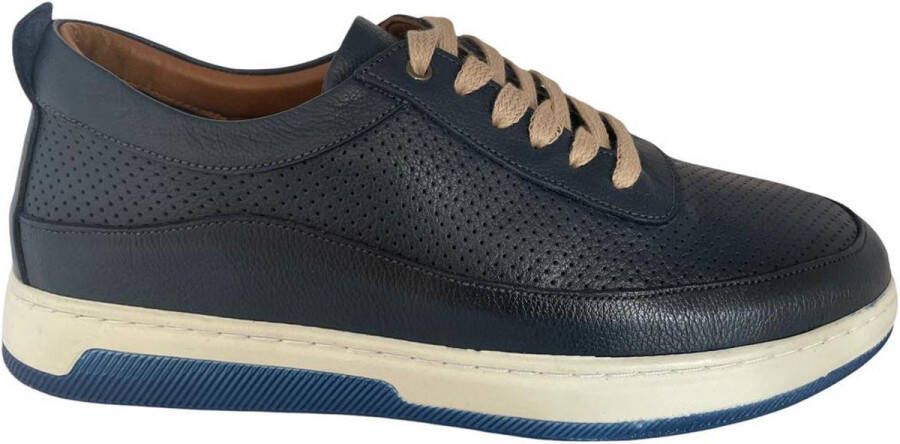 Online Express Schoenen Heren sneakers Sport veterschoenen Mannenschoenen Nette schoenen Casual comfort schoenen 120 Echt leer Blauw