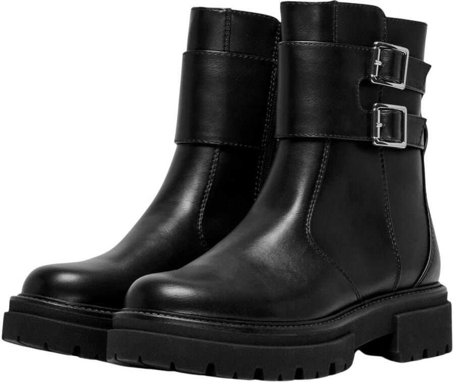 Only Chelsea boots met brede riem en dubbele gesp model 'TRINITY-7'