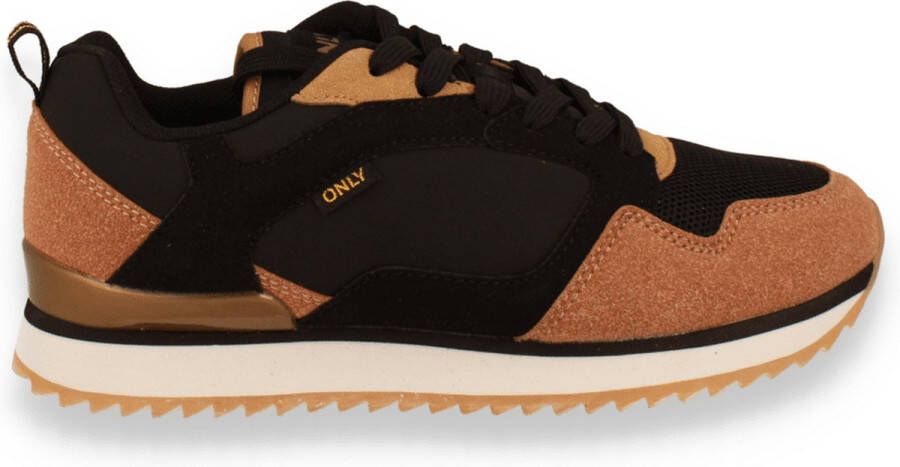 ONLY Onlbrenda Eva Sneaker Macchiato ZWART